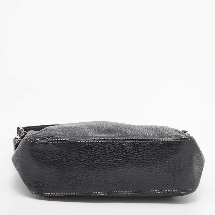Pre Owned MICHAEL Michael Kors Black Leather Large Brookville Hobo