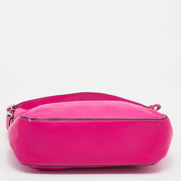 Pre Owned MICHAEL Michael Kors Pink Leather Large Brookville Hobo