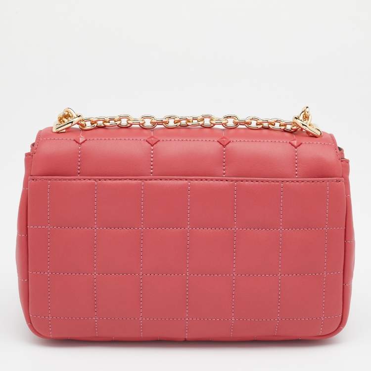 Pre Owned MICHAEL Michael Kors Pink Quilted Leather Large Soho Shoulder Bag
