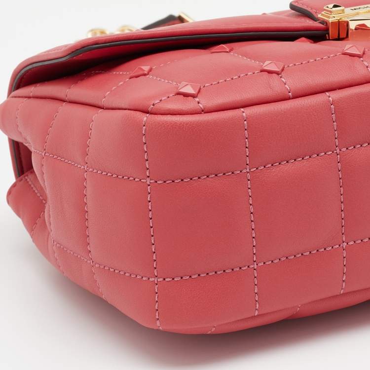 Pre Owned MICHAEL Michael Kors Pink Quilted Leather Large Soho Shoulder Bag