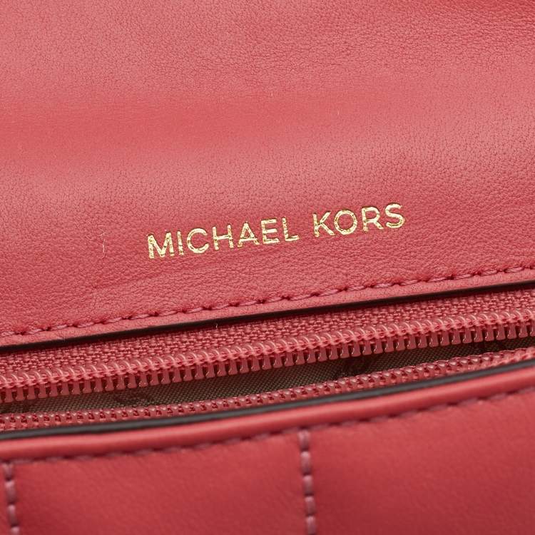 Pre Owned MICHAEL Michael Kors Pink Quilted Leather Large Soho Shoulder Bag
