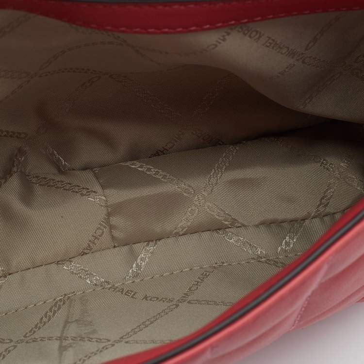 Pre Owned MICHAEL Michael Kors Pink Quilted Leather Large Soho Shoulder Bag