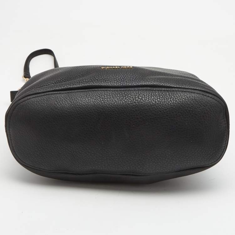 Pre Owned MICHAEL Michael Kors Black Leather Large Lupita Hobo