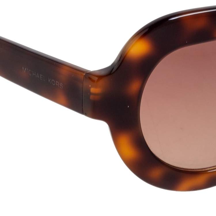 Pre Owned MICHAEL Michael Kors Brown Havana Marisa Aviator Gradient Sunglasses