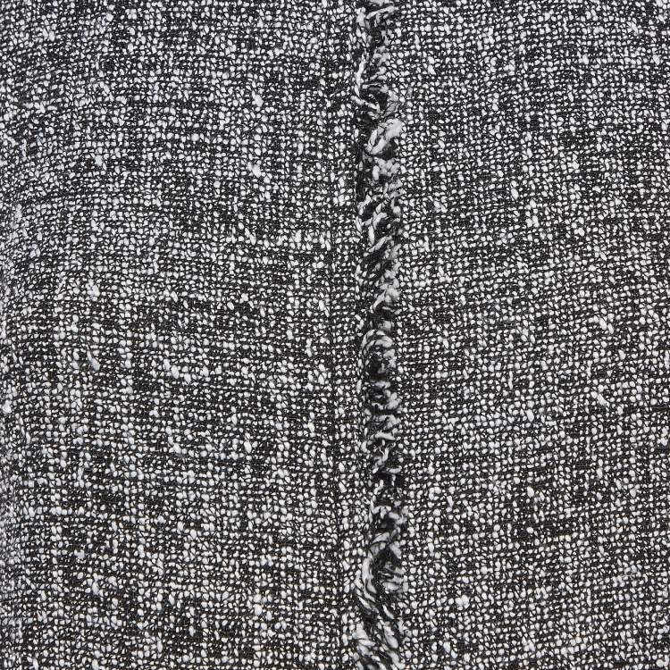 Pre Owned MICHAEL Michael Kors Monochrome Tweed Shift Dress XS
