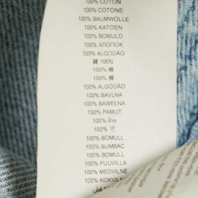 Pre Owned MICHAEL Michael Kors Blue Denim Mini Dress S