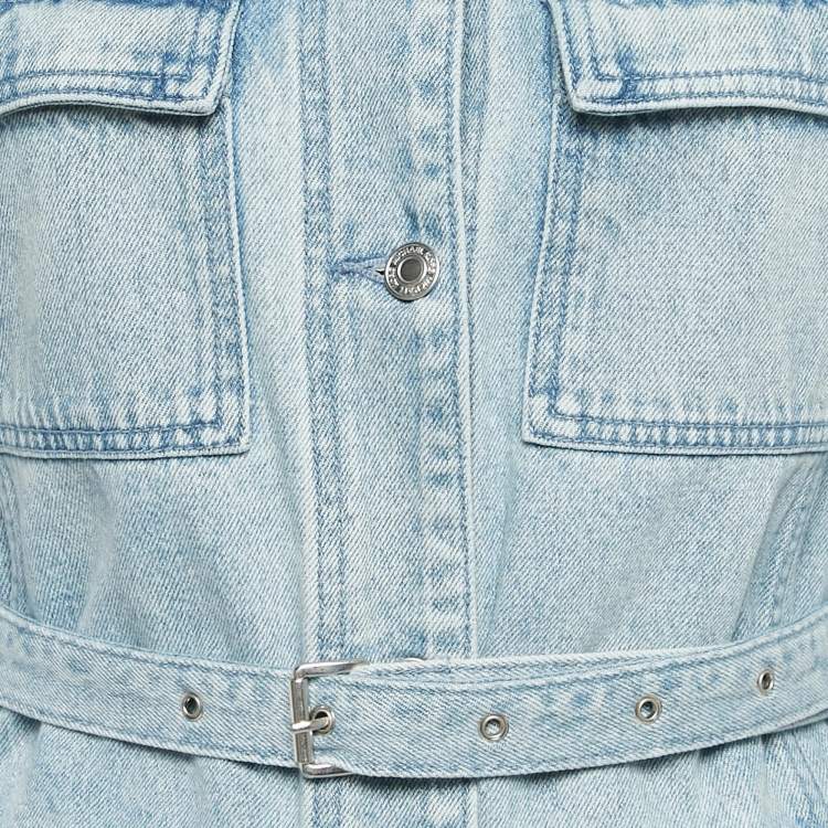 Pre Owned MICHAEL Michael Kors Blue Denim Mini Dress S
