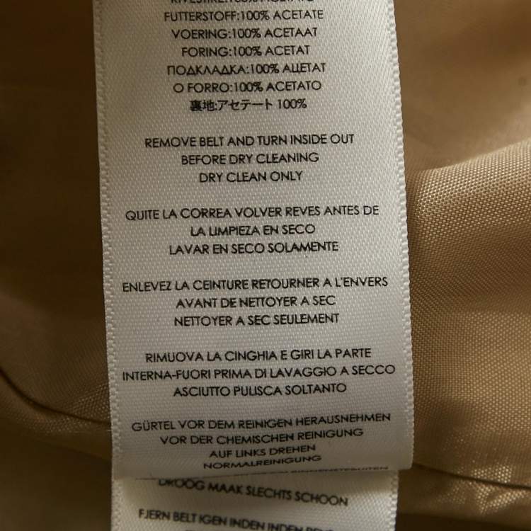 Pre Owned MICHAEL Michael Kors Beige Cotton Belted Mini Dress XS