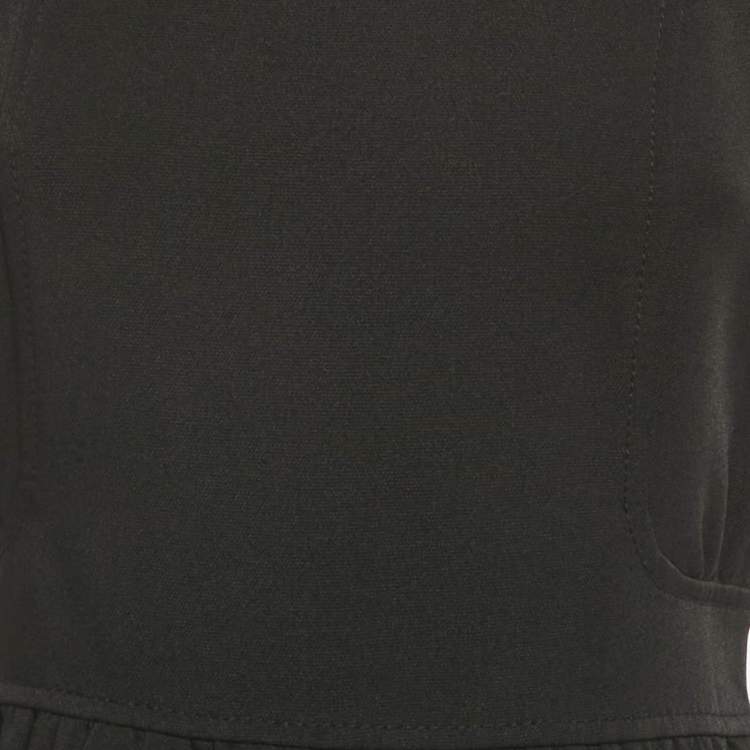 Pre Owned MICHAEL Michael Kors Black Crepe Sleeveless Mini Dress S 