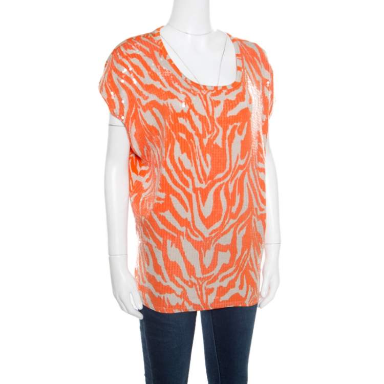 Michael kors t shirt 2024 orange