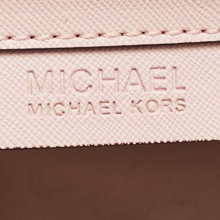 Pre Owned MICHAEL Michael Kors Pink Leather Medium Selma Satchel