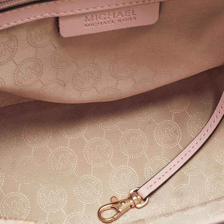 Pre Owned MICHAEL Michael Kors Pink Leather Medium Selma Satchel