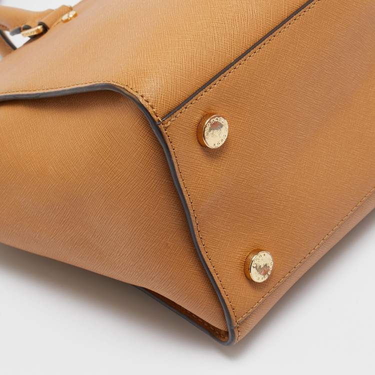 Pre Owned MICHAEL Michael Kors Beige Leather Large Selma Tote