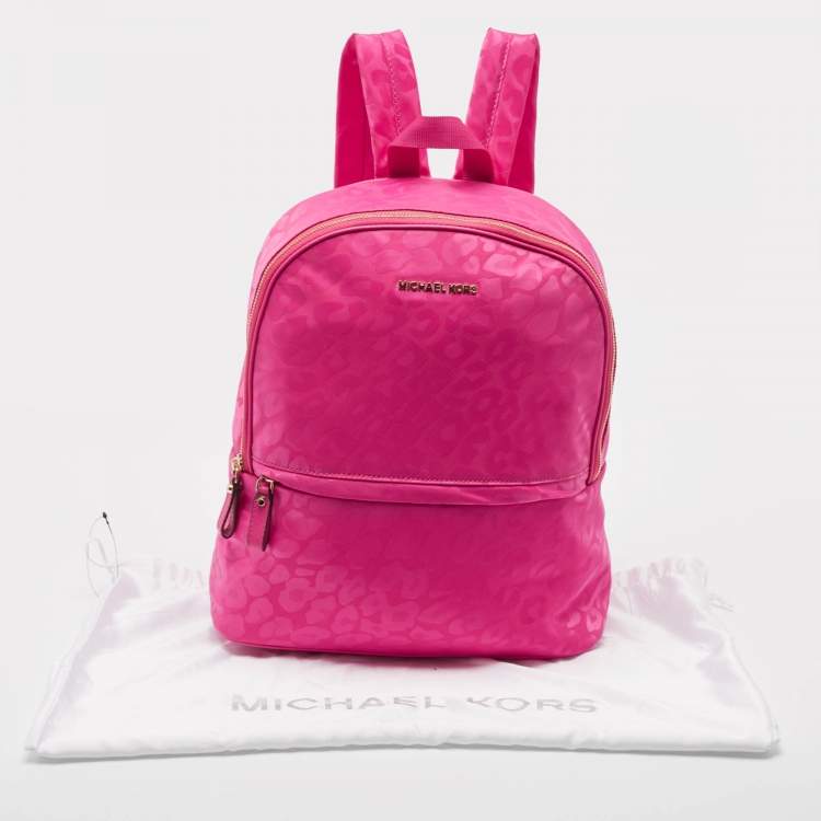 Pre Owned MICHAEL Michael Kors Fuchsia Nylon Backpack