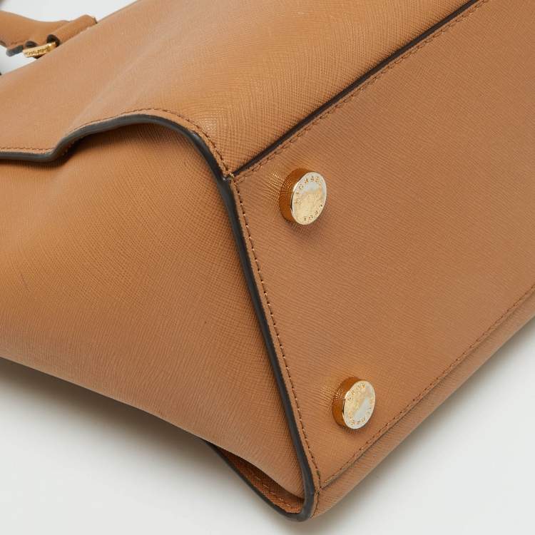 Pre Owned MICHAEL Michael Kors Tan Leather Medium Selma Tote