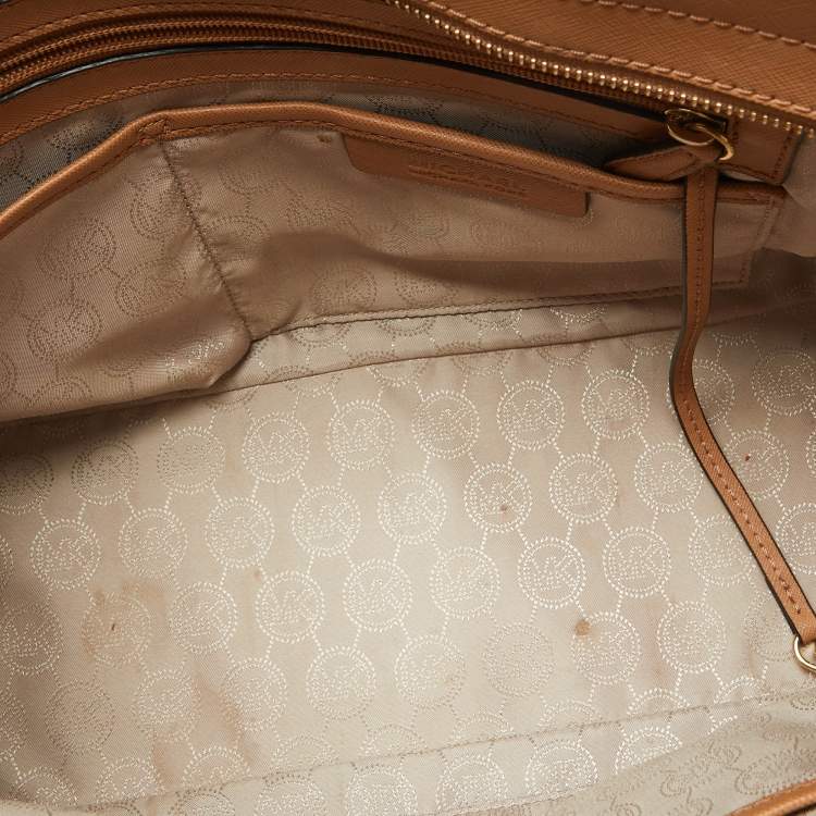 Pre Owned MICHAEL Michael Kors Tan Leather Medium Selma Tote
