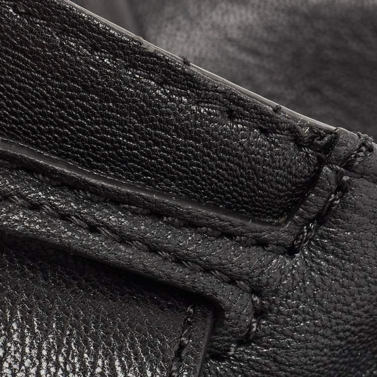 Pre Owned MICHAEL Michael Kors Black Leather Medium Hamilton East West Tote