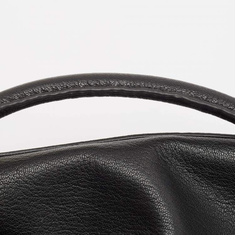 Pre Owned MICHAEL Michael Kors Black Leather Medium Hamilton East West Tote