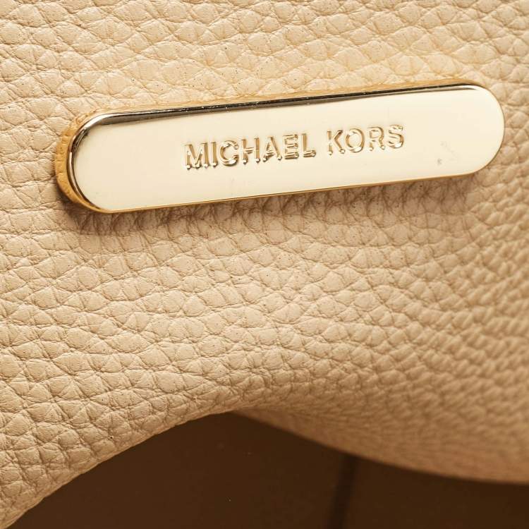 Pre Owned MICHAEL Michael Kors Green Leather XL East West Eliza Tote