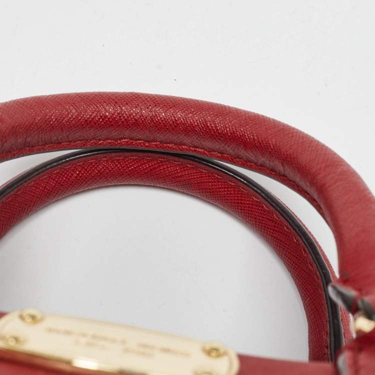 Pre Owned MICHAEL Michael Kors Red Leather Satchel