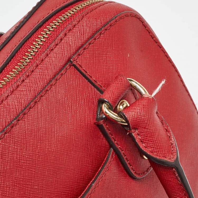 Pre Owned MICHAEL Michael Kors Red Leather Satchel