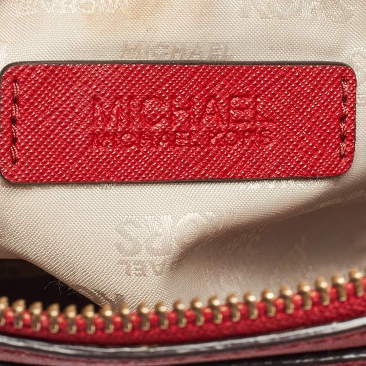 Pre Owned MICHAEL Michael Kors Red Leather Satchel