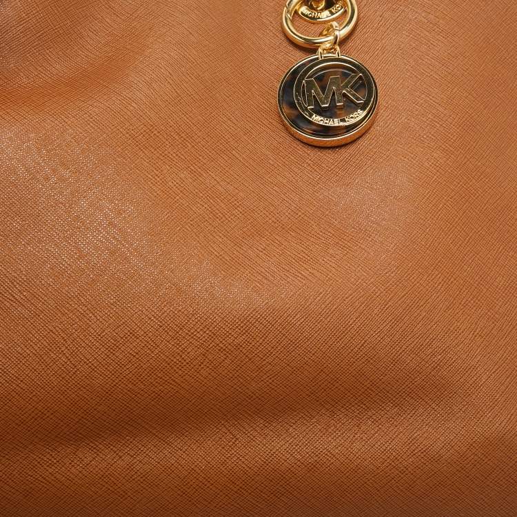 Pre Owned MICHAEL Michael Kors Brown Leather Cynthia Tote