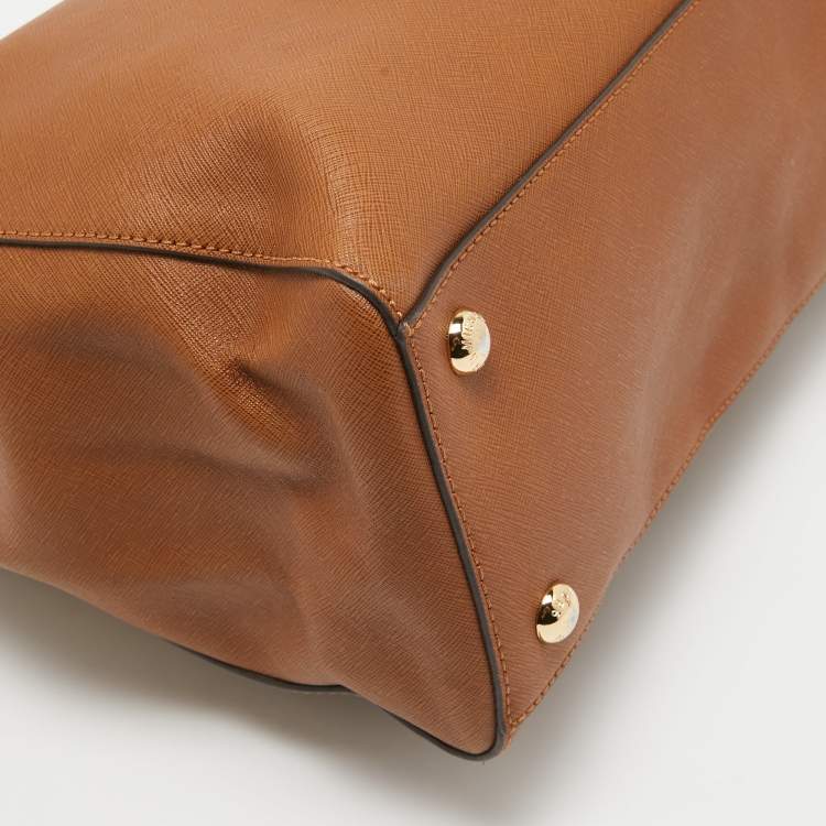 Pre Owned MICHAEL Michael Kors Brown Leather Cynthia Tote