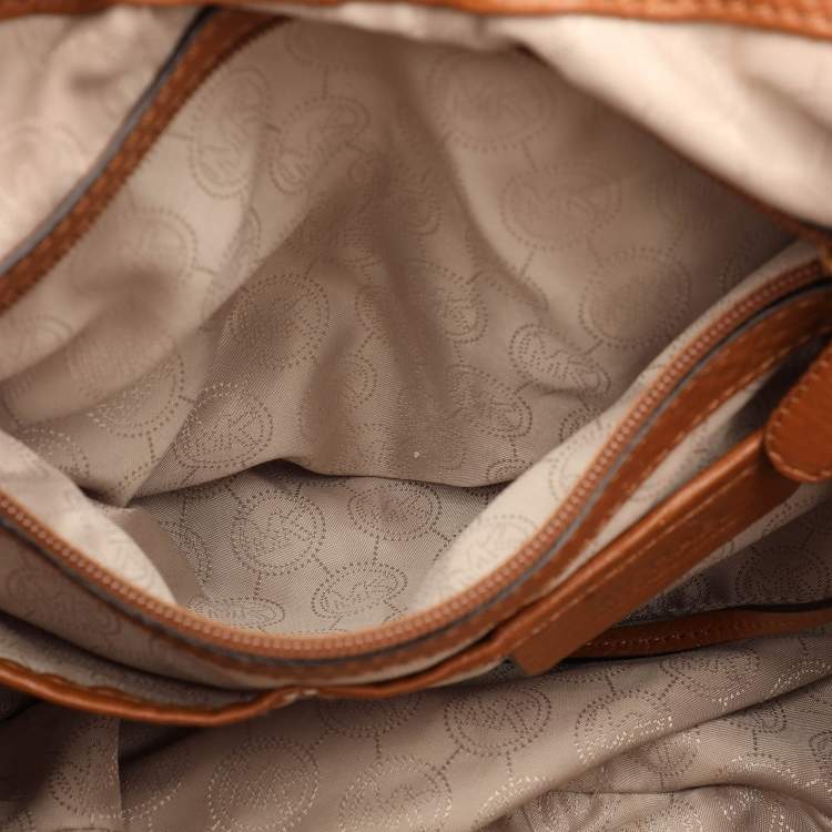 Pre Owned MICHAEL Michael Kors Brown Leather Large Layton Hobo