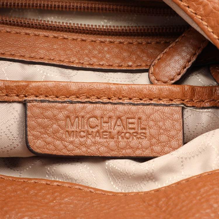 Pre Owned MICHAEL Michael Kors Brown Leather Large Layton Hobo