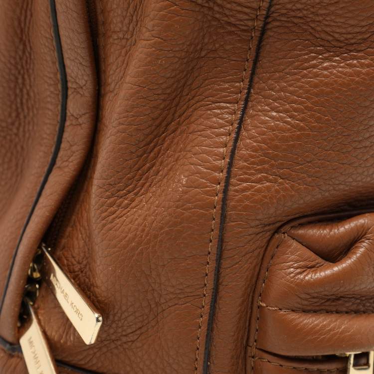 Pre Owned MICHAEL Michael Kors Brown Leather Backpack