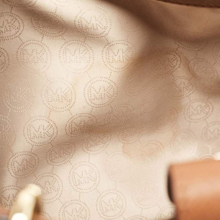 Pre Owned MICHAEL Michael Kors Brown Leather Large Cynthia Tote