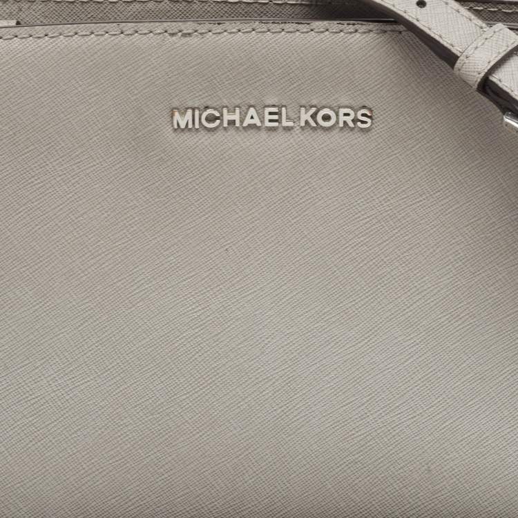 Pre Owned MICHAEL Michael Kors Grey Leather  Small Selma Crossbody Bag