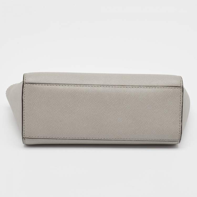 Pre Owned MICHAEL Michael Kors Grey Leather  Small Selma Crossbody Bag