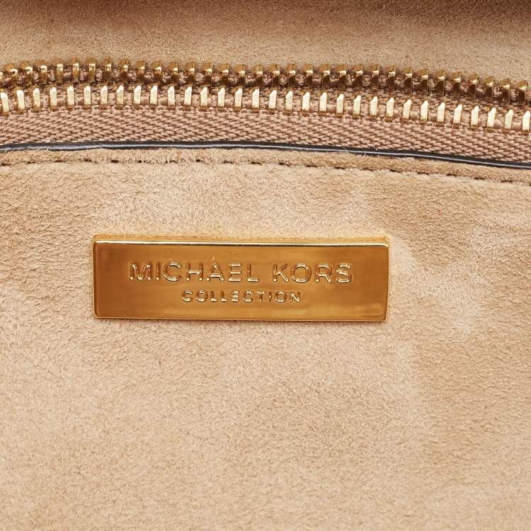 Pre Owned MICHAEL Michael Kors Quilted Black Leather Flap Chain Clutch