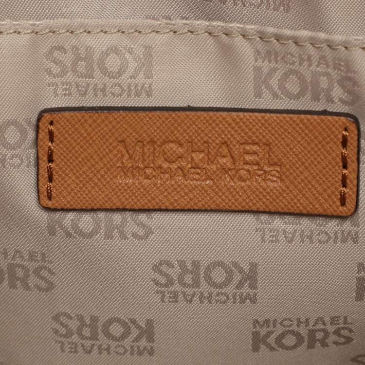 Pre Owned MICHAEL Michael Kors Brown Leather Jet Set Chain Shoulder Bag