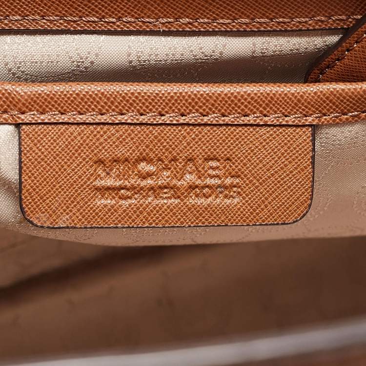 Pre Owned MICHAEL Michael Kors Brown Leather Medium Selma Satchel