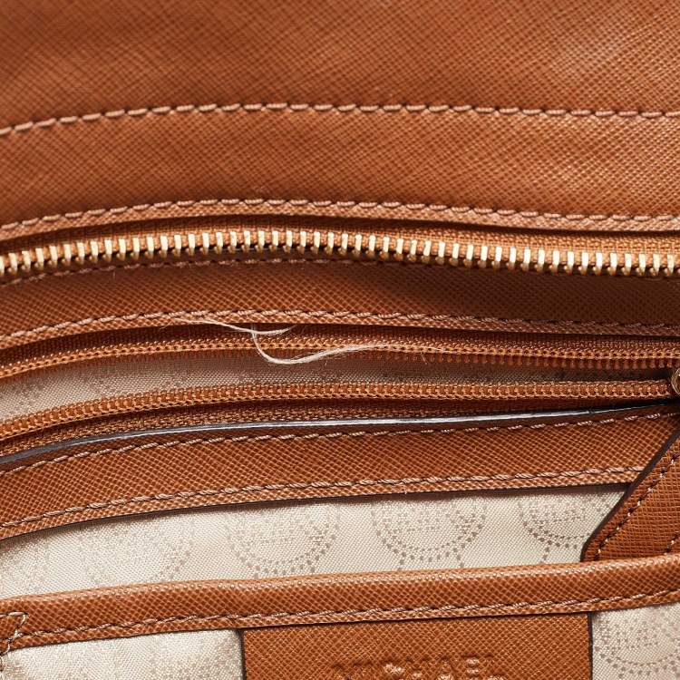 Pre Owned MICHAEL Michael Kors Brown Leather Medium Selma Satchel