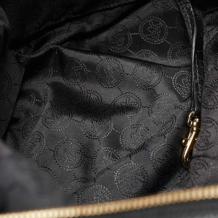 Pre Owned MICHAEL Michael Kors Black Leather Bedford Legacy Satchel