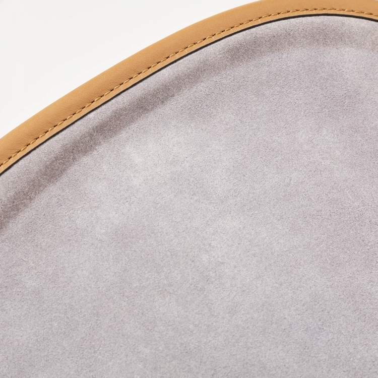 Pre Owned Michael Michael Kors Brown/Lilac Suede Saddle Shoulder Bag