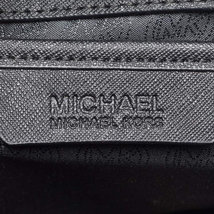 Pre Owned MICHAEL Michael Kors Black Saffiano Leather Large Selma Satchel