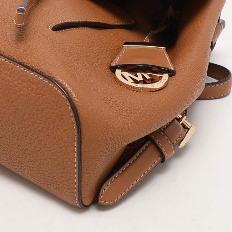Pre Owned MICHAEL Michael Kors Brown Leather Medium Romy Backpack