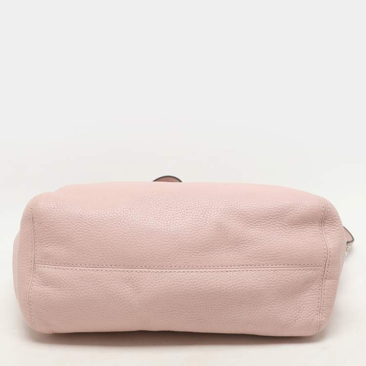 Pre Owned MICHAEL Michael Kors Pink Leather Jet Set Chain Satchel