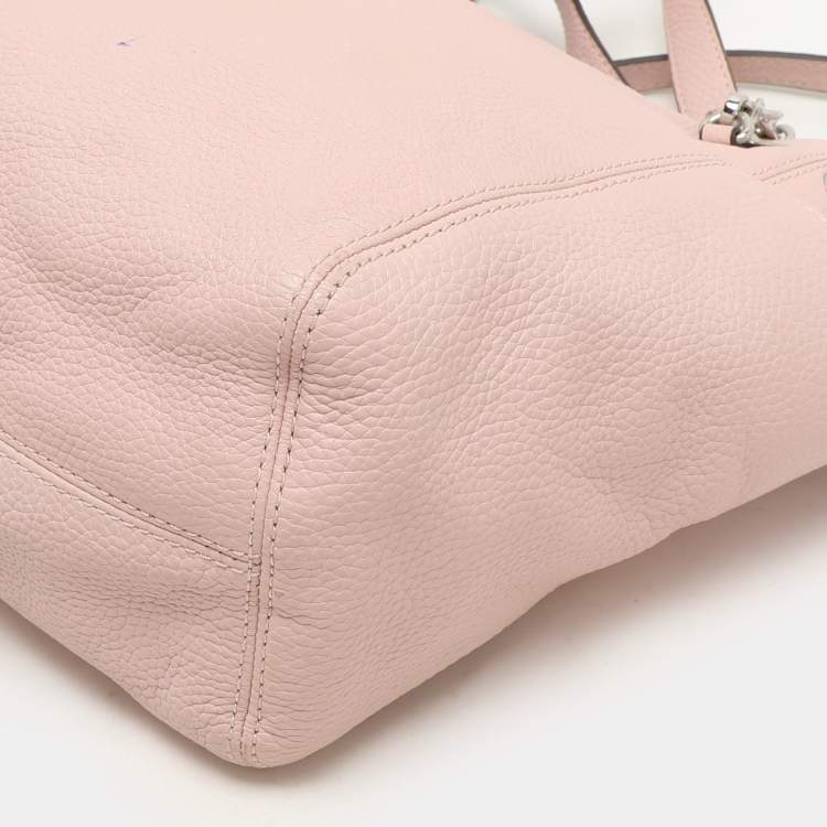 Pre Owned MICHAEL Michael Kors Pink Leather Jet Set Chain Satchel