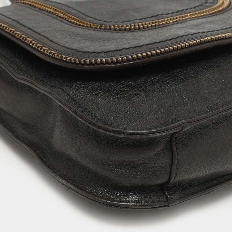 Pre Owned MICHAEL Michael Kors Navy Blue Leather Naomi Crossbody Bag