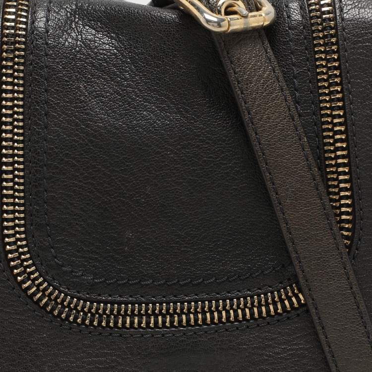Pre Owned MICHAEL Michael Kors Navy Blue Leather Naomi Crossbody Bag