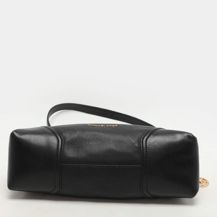 Pre Owned MICHAEL Michael Kors Black Leather Nicole Hobo