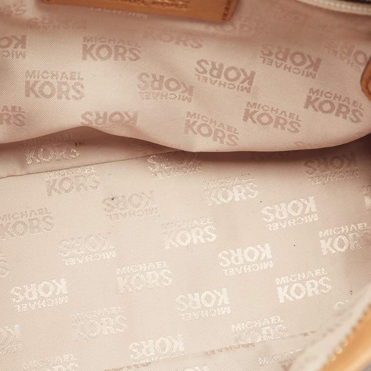 Pre Owned MICHAEL Michael Kors Brown Saffiano Leather Mini Kellen Tote