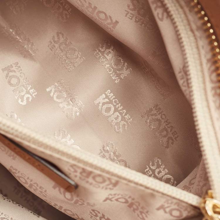 Pre Owned MICHAEL Michael Kors Brown Saffiano Leather Mini Kellen Tote