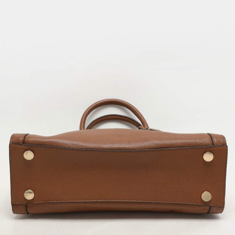 Pre Owned MICHAEL Michael Kors Brown Leather Large Karson Tote
